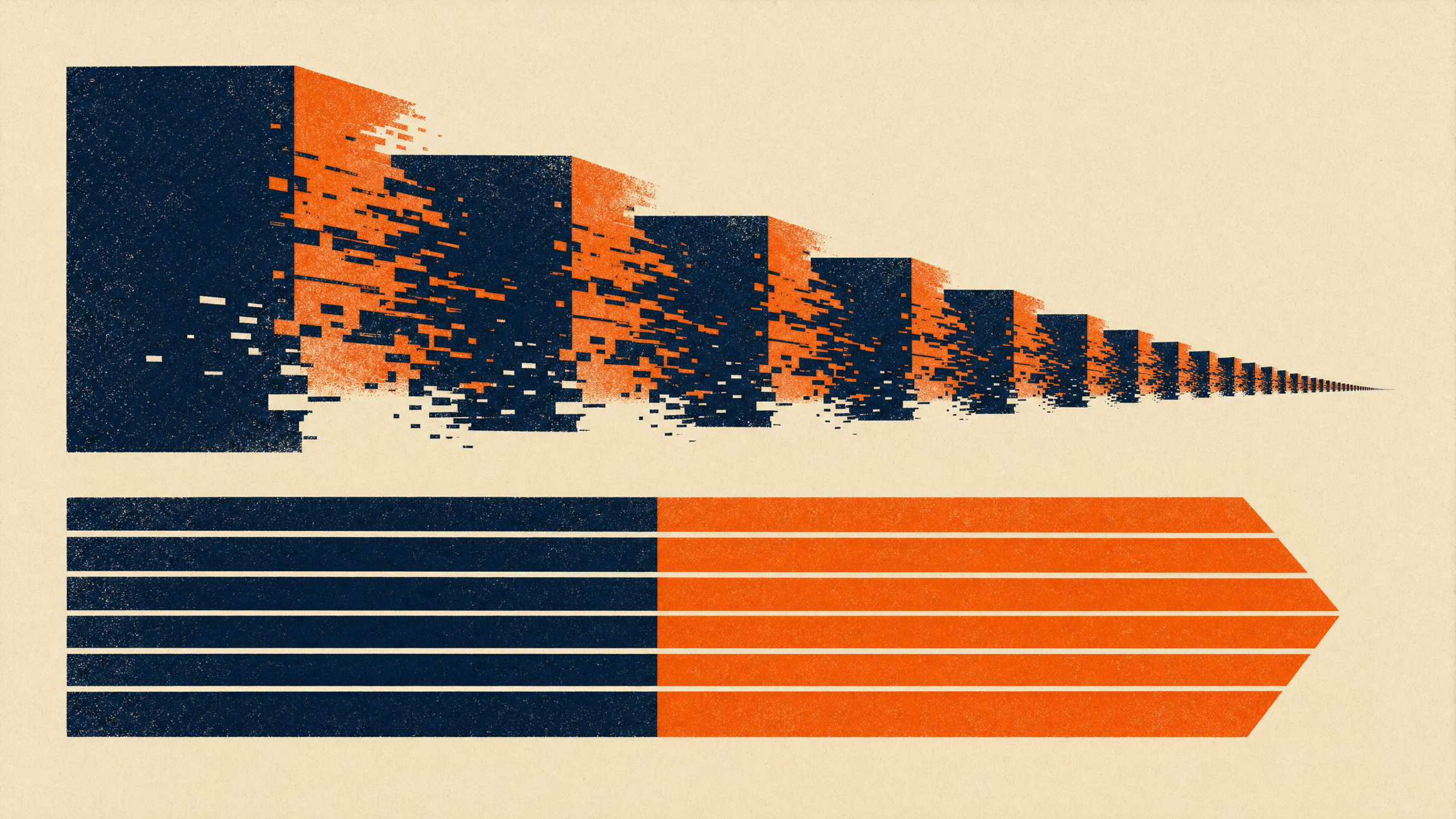 Timeline Compression Risograph